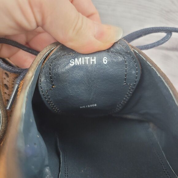 Justin Reece England Smith Casual Brogue Smarts In Brown Size EU 40 US 7 - Picture 7 of 16